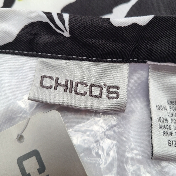 Chico's Floral Midi Skirt with Sequins Detail, Size Medium - Picture 10 of 12